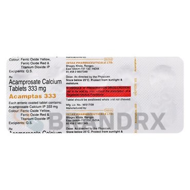 Acamptas 333 mg Intas Pharmaceuticals